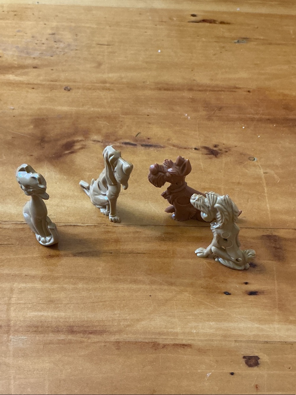 Vintage Walt Disney Lady & the Tramp Kellogg’s 1955 Jock, Tramp, Peg & Si figure